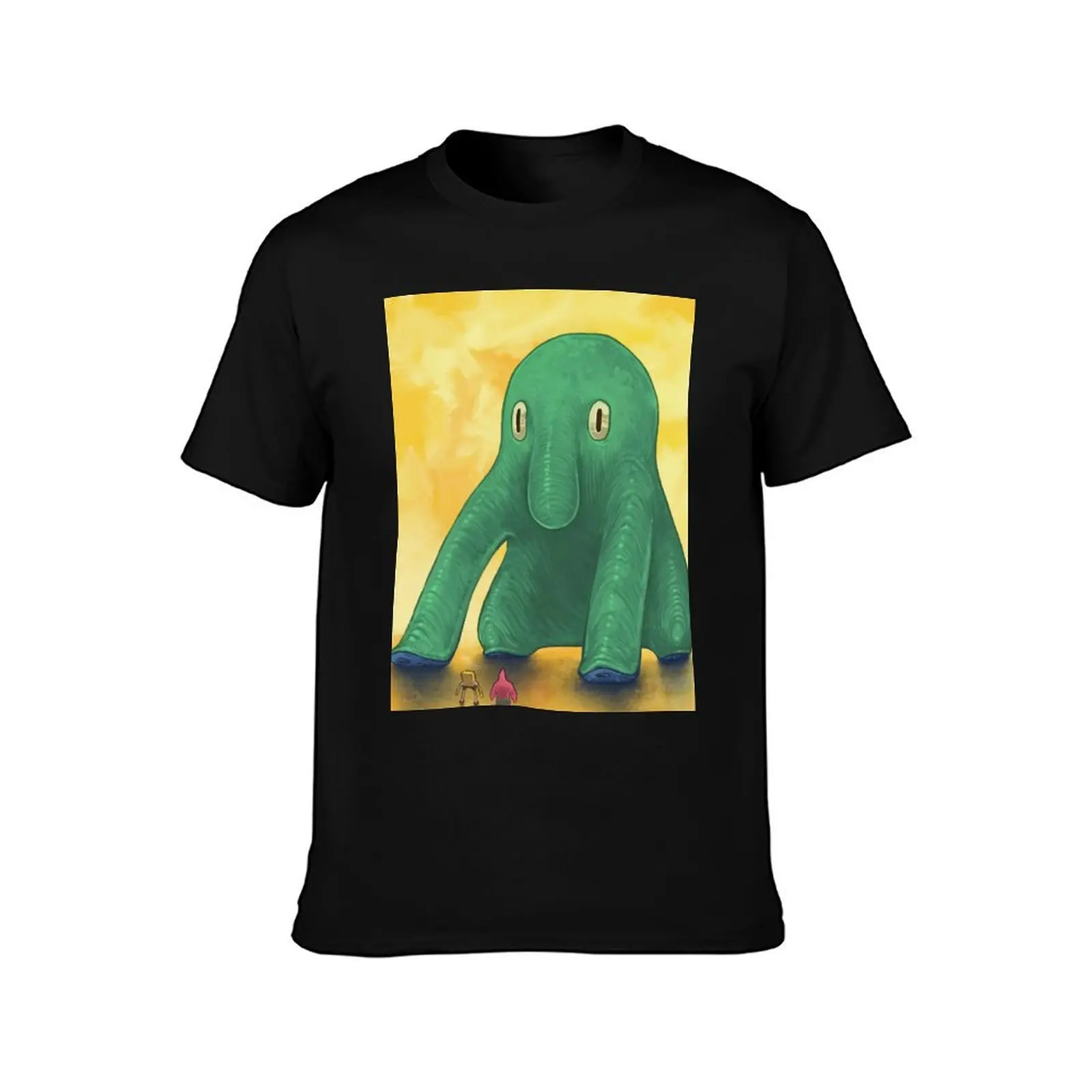 The Emboldened Squid Among the Brash T-Shirt vintage clothes funny costumes korean fashion baggy shirts designer t shirt men