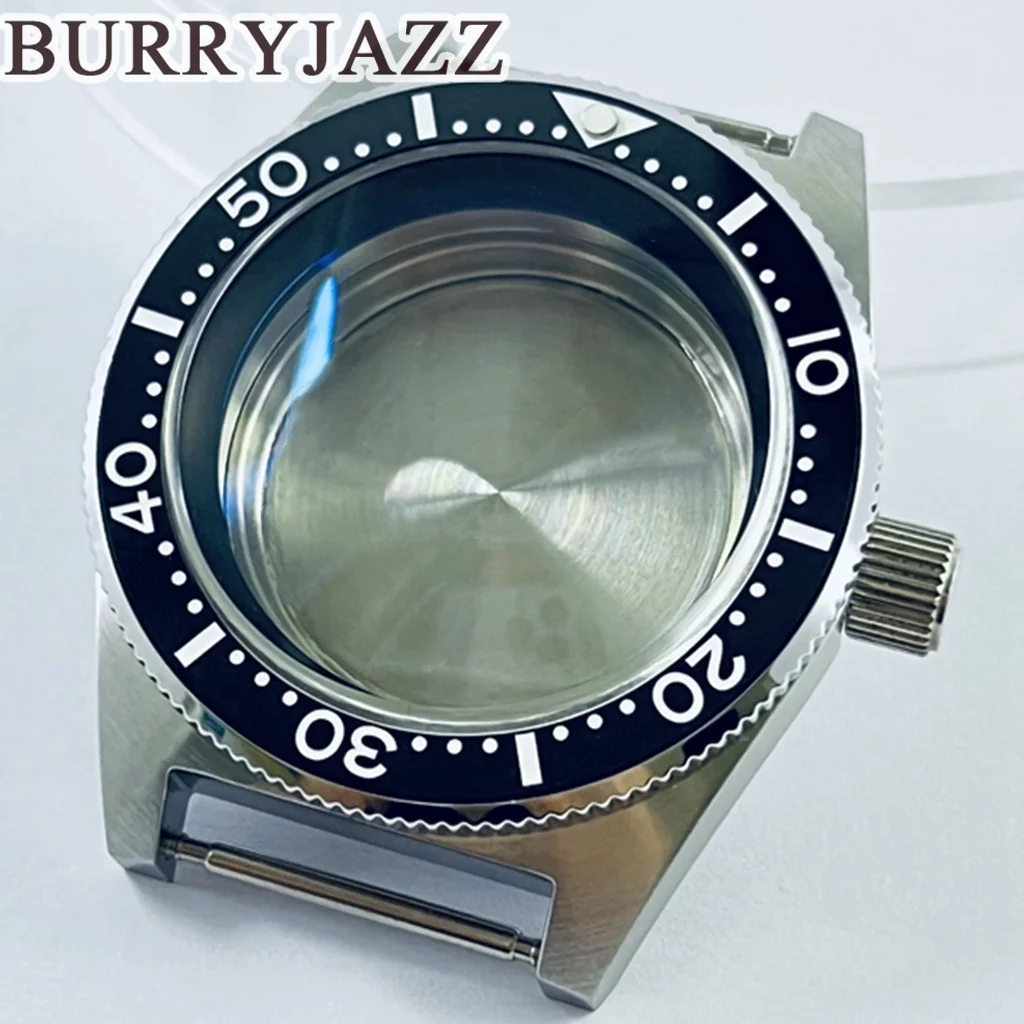 Burryjazz 40มม. NH38 NH34 NH36 NH35 NH70 NH72เคสนาฬิกา200ม. แท่งสแตนเลสสตีลกระจกแซฟไฟร์กันน้ำ