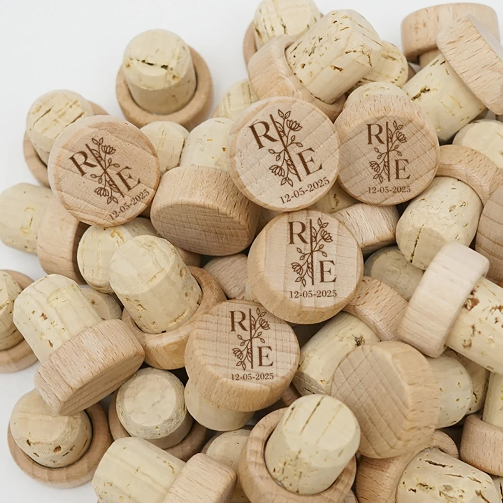 10 20 30 40 50 60 70 80 sztuk niestandardowych korków do wina upominki ślubne dla gości spersonalizowany prezent na wieczór panieński upominki na przyjęcie