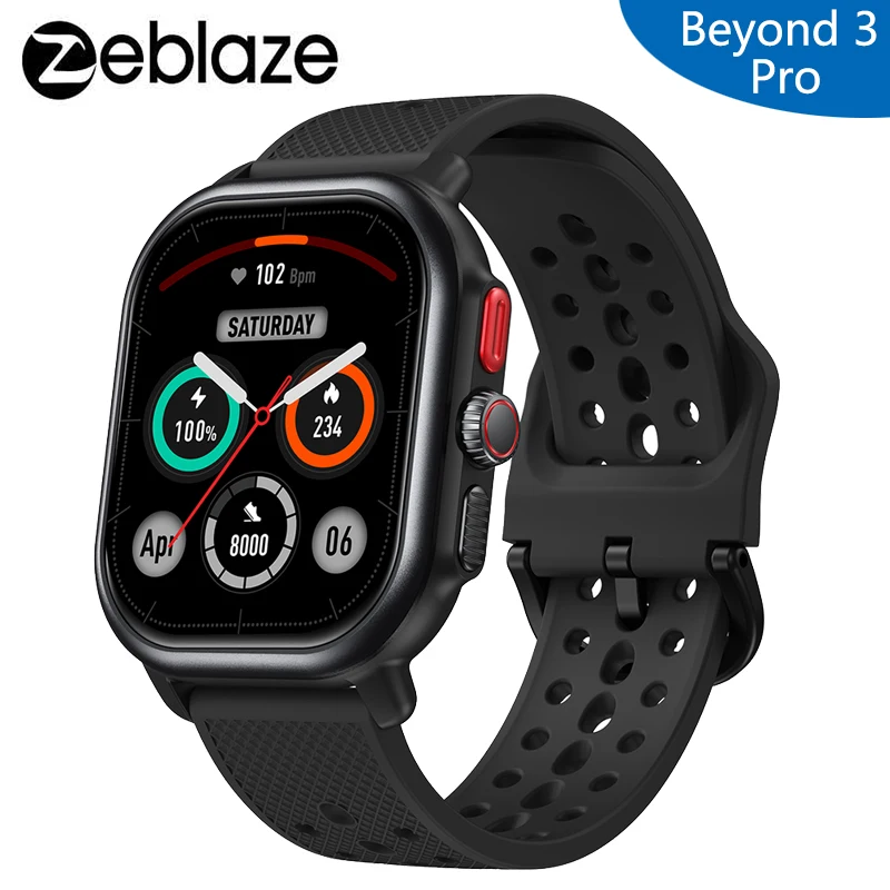 Zeblaze Beyond 3 Pro Stylish GPS Smart Watch Precise GPS Tracking Bluetooth Calling Smartwatch Men Women 2.15