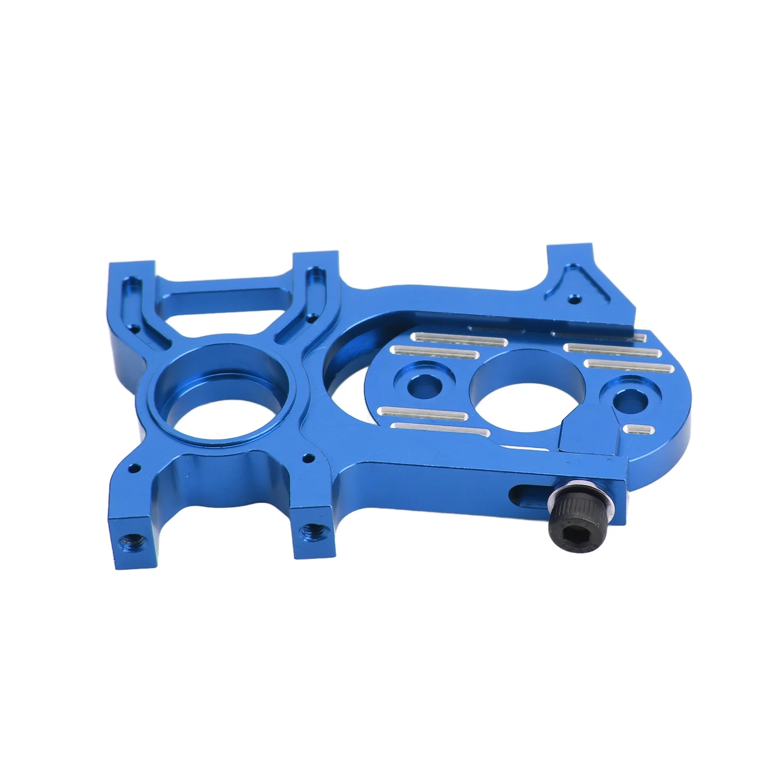 RC Motor Mount Motor Fixed Holder Seat 2 Piece Design Aluminum for Arrma 6s Kraton 1/8 Remote Control VehicleBlue