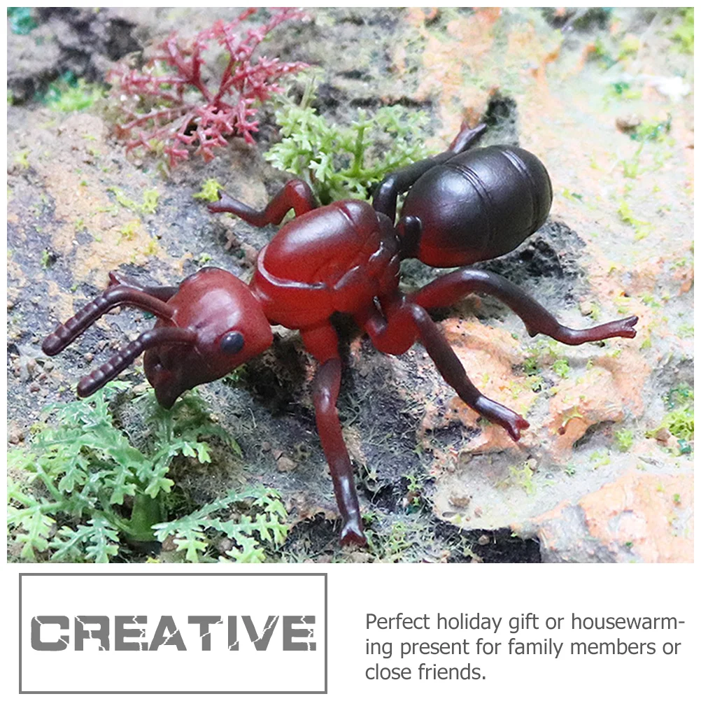 3 Pcs Toys Simulated Ants Statue Desk Sculpture Miniature Figurines Outdoor Ornament Child