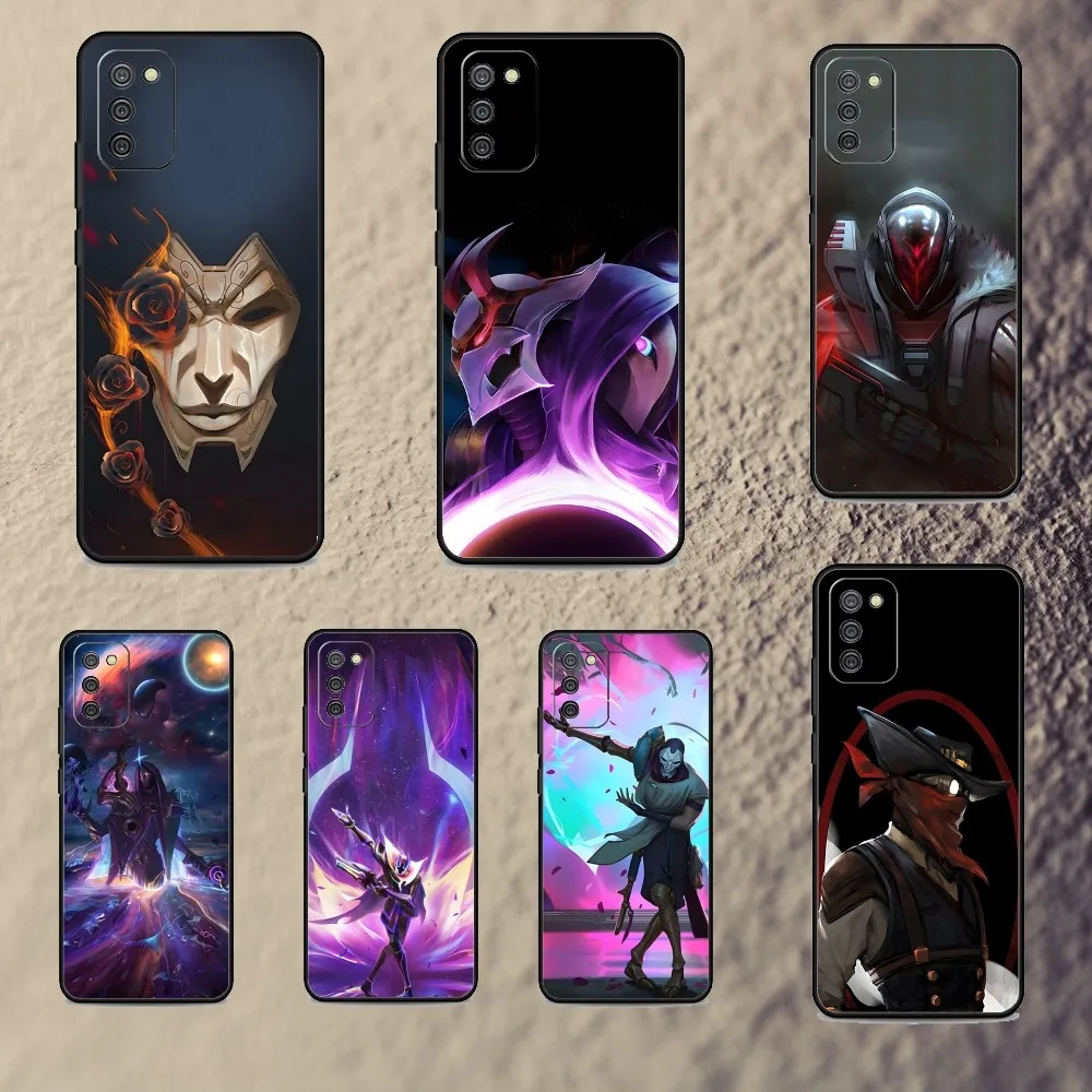 L-LOL K-Khada Jhin Virtuoso Phone Case For Samsung S23,22,21FE 20,10lite 9,8,5plus 6,7edge Note20,20ultra Black Silicone