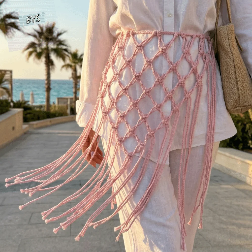 novo-cinto-de-cintura-artesanal-em-malha-com-borlas-decoracao-Etnica-antiga-tecida-ajustavel-e-versatil-para-saias-e-festas-na-praia