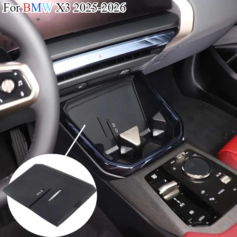 

For BMW X3 G45 2025-2026 Car Center Control Anti-slip Mat Phone Wireless Charging Pad Charger Mat Protective Pad Car Accessories