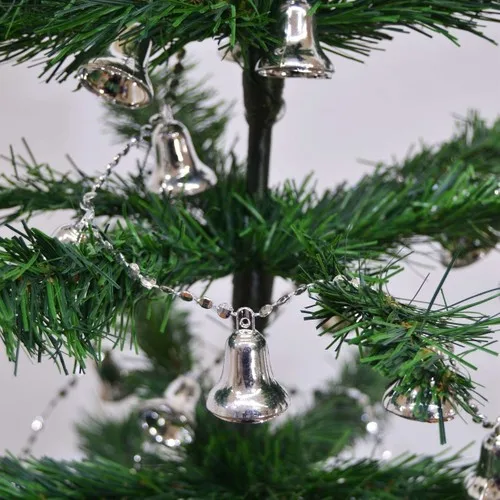 Partifabrik New Year Tree Chain Bell Ornament Silver