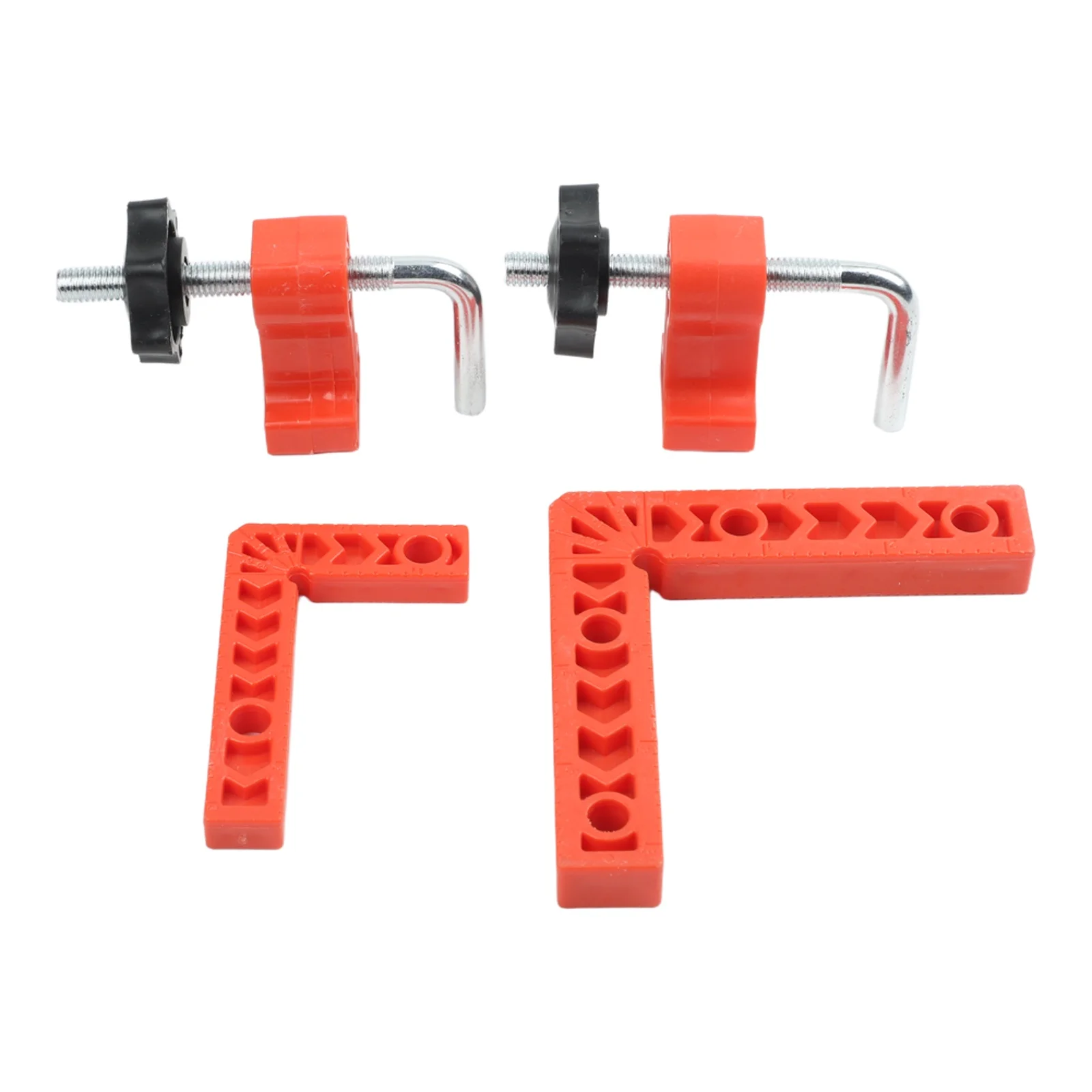 2set 90degree Positioning Clamping Squares Carpenter Fixture For Woodworking Frame Aluminum Clamp For Drawers Cabinets Furniture