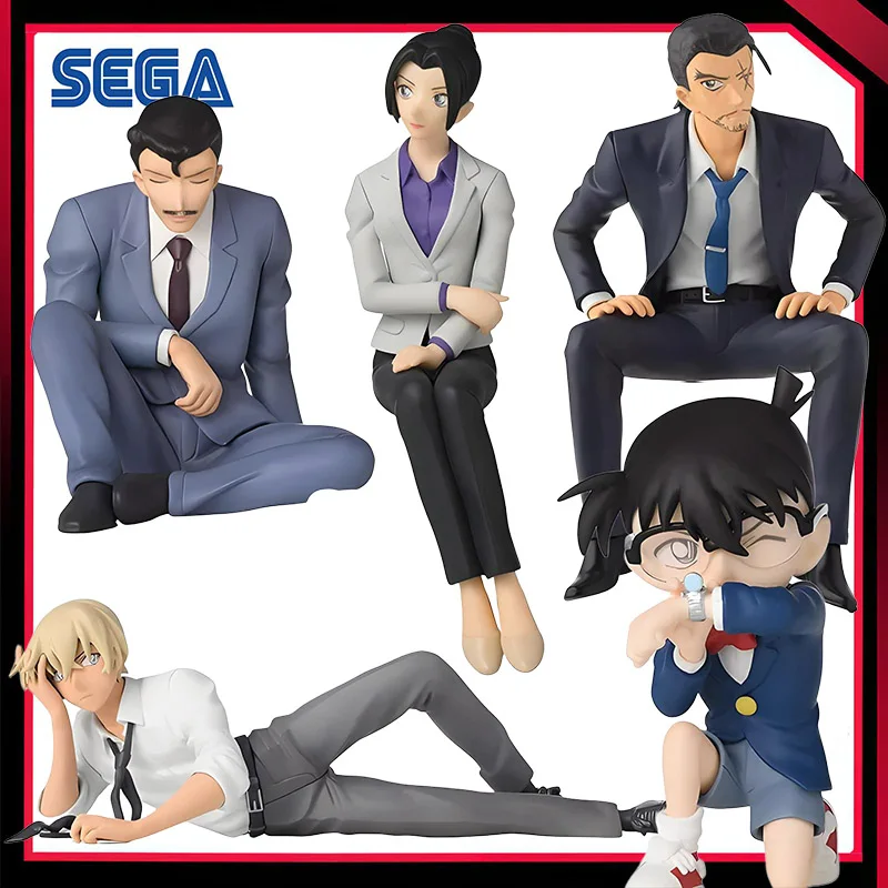 

In Stock Original SEGA PM Meitantei Conan Edogawa Conan Mouri Kogorou Conan Edogawa Uehara Yui Action Figure Model Toys Gift