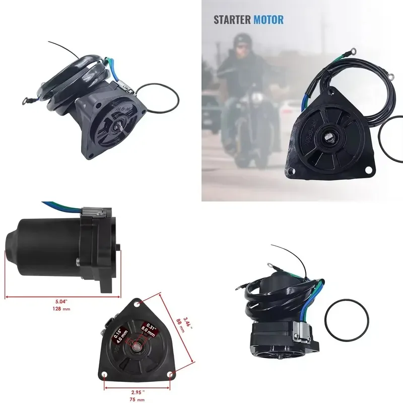 Hot Sale New BaoSheng 63P-43880 Trim Tilt Motor 63P-43880-10 63P-43880-11-00 Carbon Brush Quick Connect for 4 Stroke