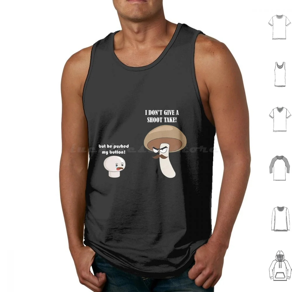 Mushroom Tank Tops Vest Sleeveless Mushroom Mushrooms Nature Cute Fungi Psychedelic Cottagecore Trippy Shrooms Vintage Forest