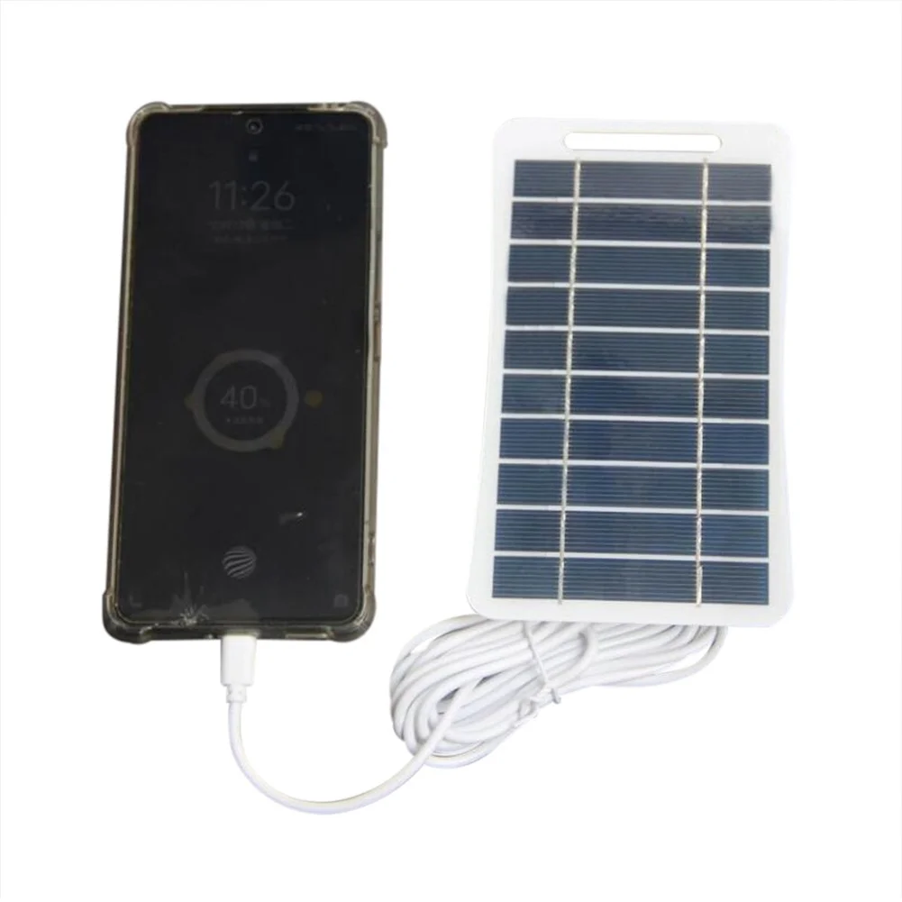 2W 5V USB for Solar Panel for Outdoor Security Cameras For power Banks and Smartphones Weather Resistant Portable Lightweight