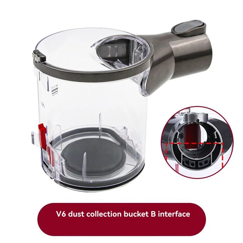T27C صندوق الغبار دلو + مرشح ل دايسون V6 DC58 DC59 DC62 DC74 مكنسة كهربائية استبدال أجزاء مزبلة كأس الغبار نوع B واجهة