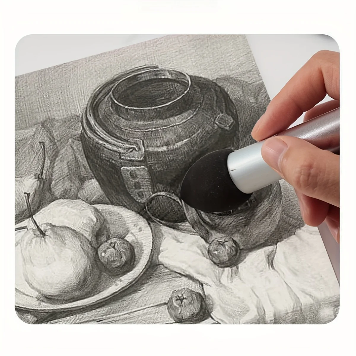 قلم مزج الفنان، فرش إسفنجية قابلة للغسل وإعادة الاستخدام للرسم والرسم - مثالية لتسليط الضوء وتصحيحها