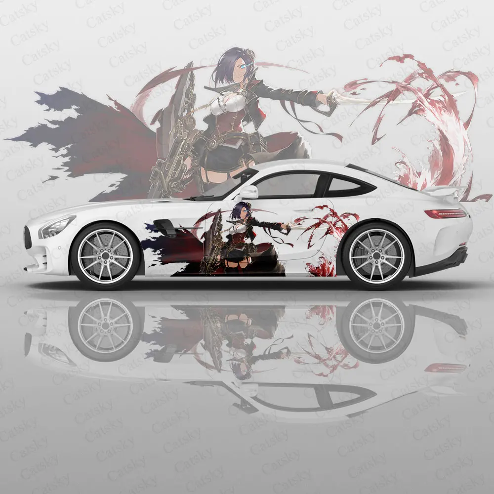 Anime Azur Lane Car Wrap Protect Stickers Anime Itasha Car Decal Creative Sticker Car Appearance Modification Decorative Sticker