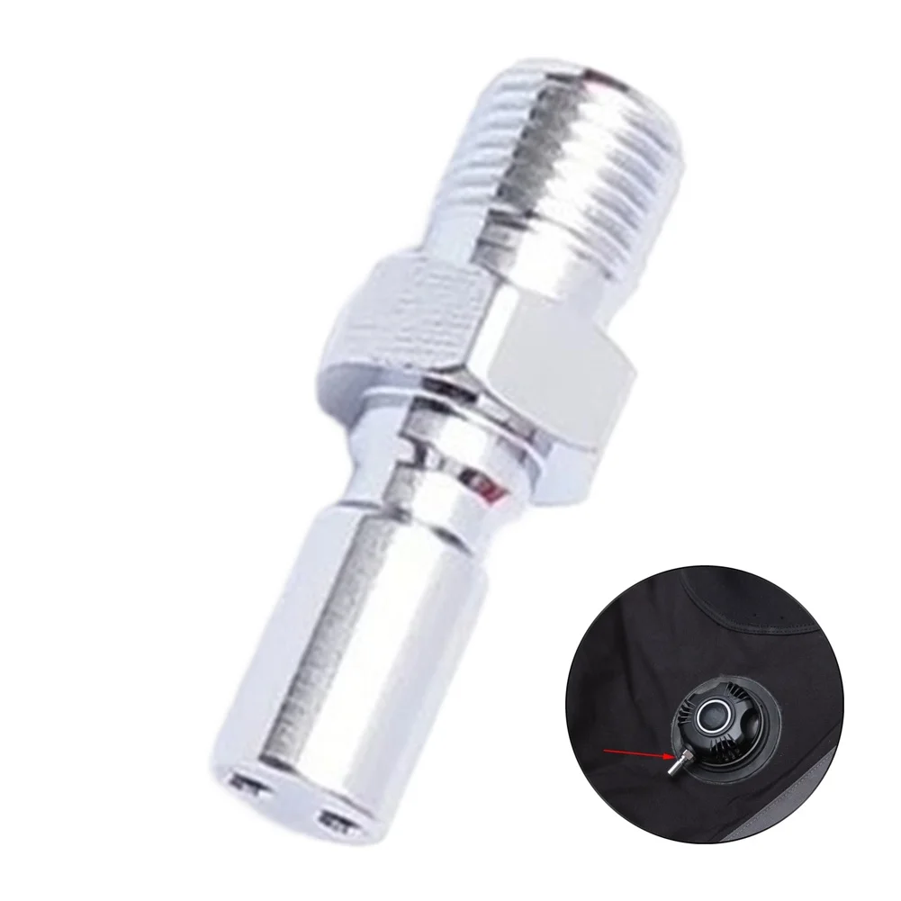 For BCD Compatible Adapter Nipple 3/8-28UN Thread for Dry Suit Low Pressure Valve Connection Copper Chrome Plated