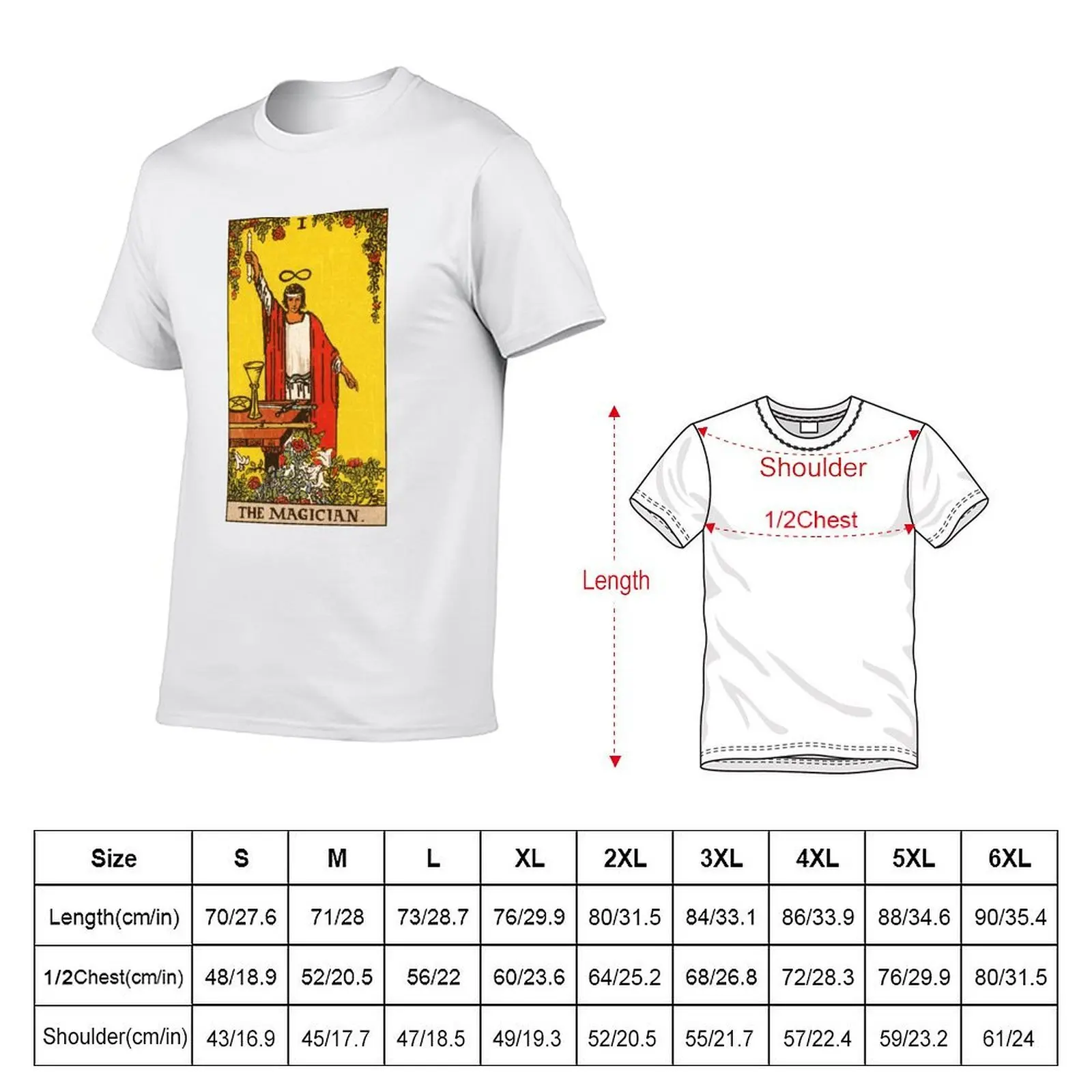Tarot Card The Magician Card Major Arcana Card One 1 T-Shirt t shirt custom print t shirt personalised T-Shirt