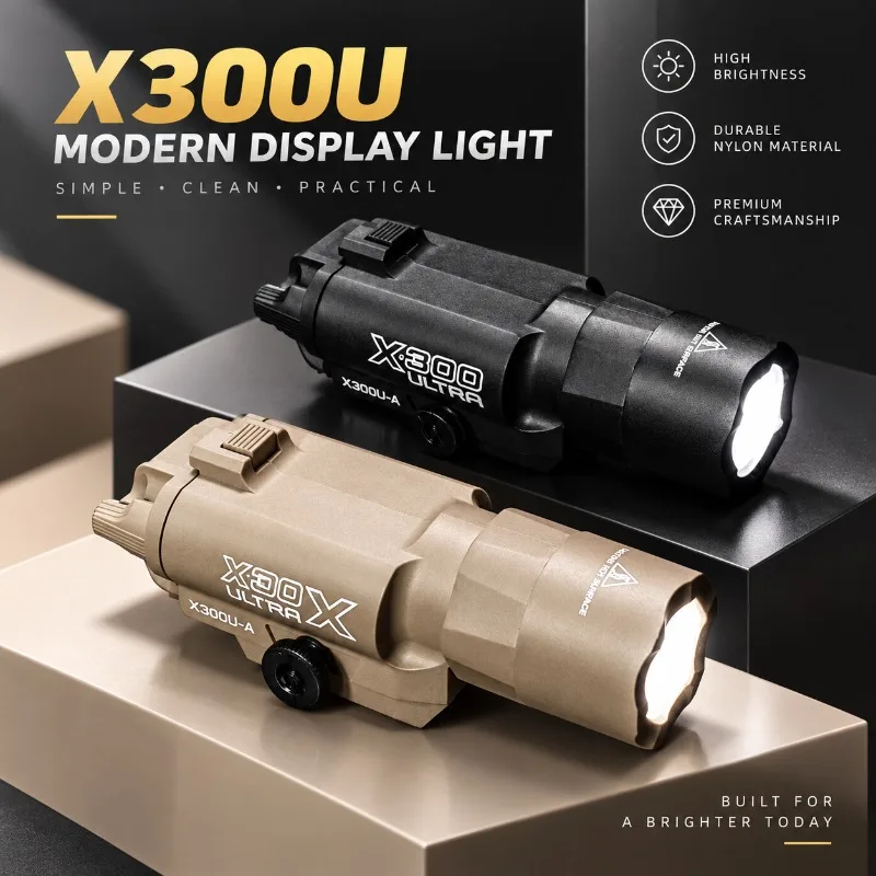 X300U Nylon Model Illuminator, Bright Rail Mounted Torch Accessory Fits 20-21mm Rail System
