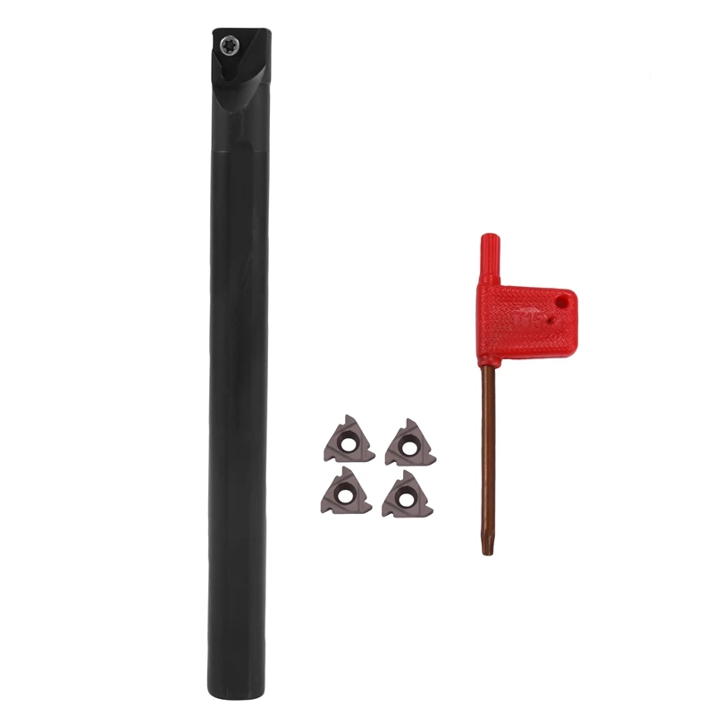 Snr0016q16 16X180mm เครื่องกลึงโลหะ 4 ชิ้น 16Ir Ag60 แทรกบาร์น่าเบื่อภายใน Threading ตัดเครื่องมือ