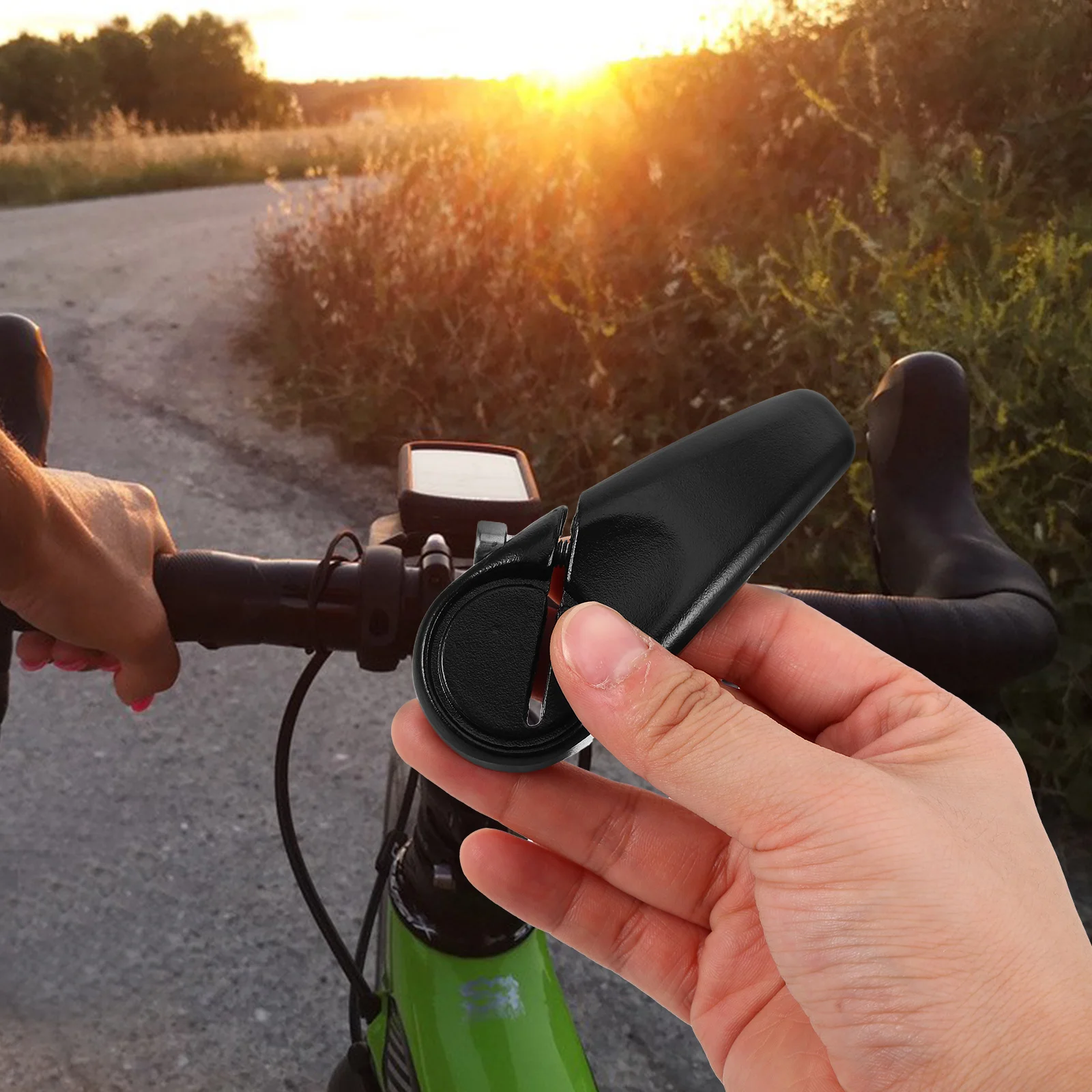 1Pair Ergonomic Noslip Handlebar Ends Aluminum Alloy for Road Mountain Bicycle Bike Handlebar Ends