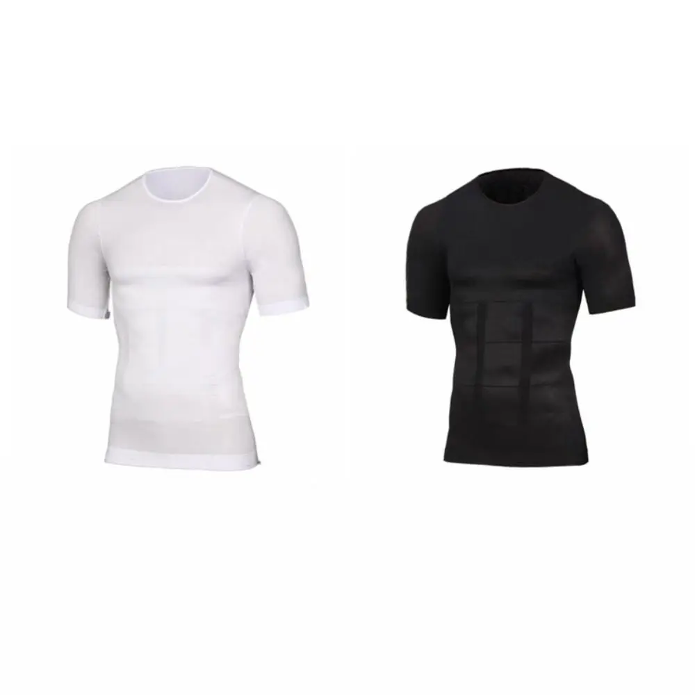Elástico barriga contração corpo shaper masculino fino controle de barriga roupa interior masculina lingerie undershirts emagrecimento shapewear m