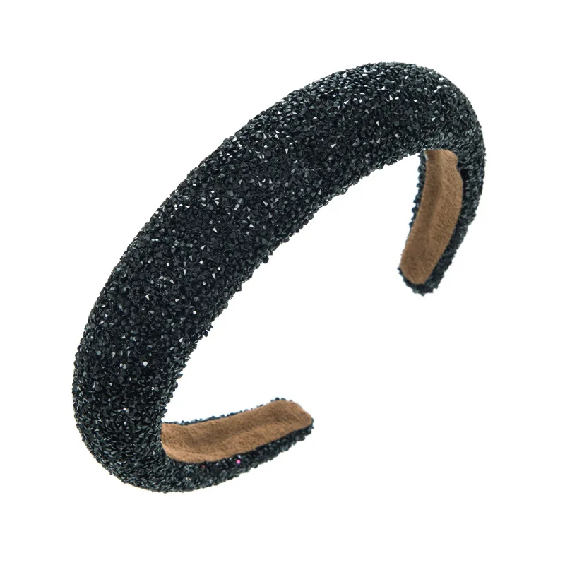 Luxury Crystal Wide Headbands For Women Girls Fashion Hairbands Elastic Hair Hoop Wash Face Hair Bands Female Hair Accessories