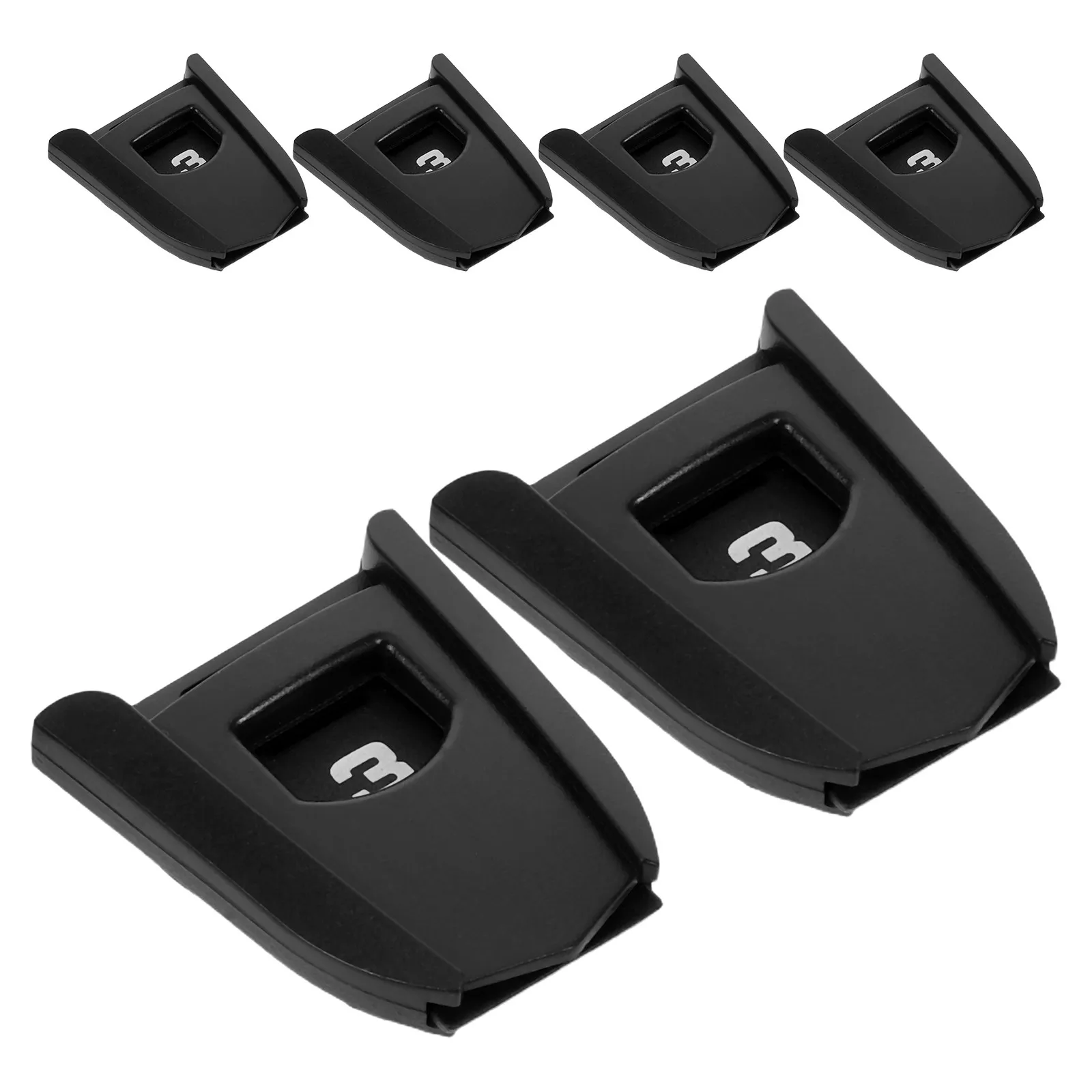 Golf Club Number Tags 6 Piece Set Anti Scratch ABS Large Number Head Cover Labels for Easy Identification