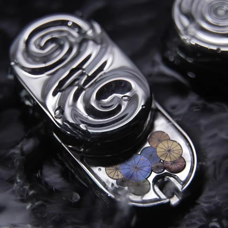 Used EDC Seki Rain Wave Seki Steel Wave, Umbrella Patch Version, Mechanical Push Card Edc Decompression