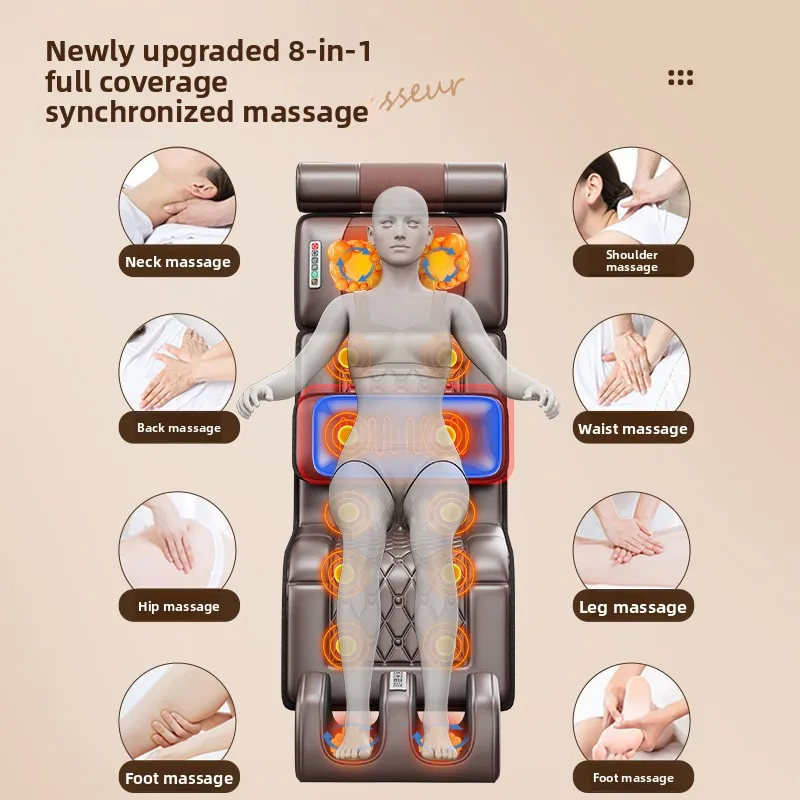 Massager cervical back waist multifunctional mattress full body automatic kneading instrument home massage chair cushion