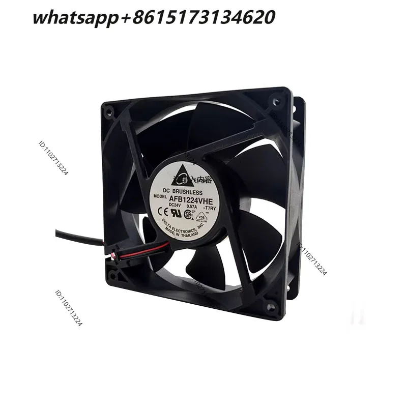 New Delta AFB1224VHE 24V0.57A 12cm 12038 2-wire, inverter large air volume fan