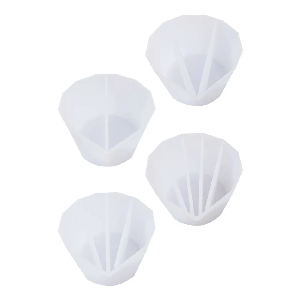 

4Pcs Resin Mixing Cup Silicone Epoxy Making Cup Reusable Color Mixing Holder for Art Painting Watercolor DIY Craft Supply