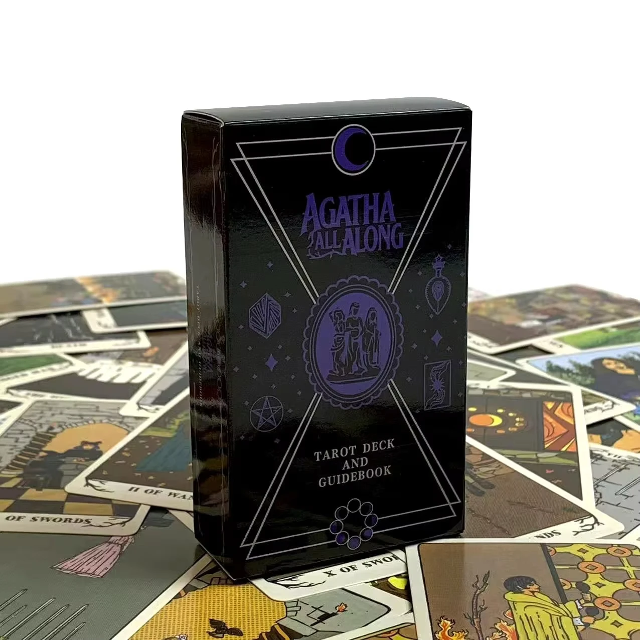 Agatha All Along Tarot Deck A 78 Cards Deck English Version Fate Predictive Divination Party Cards, Halloween and Christmas Gift
