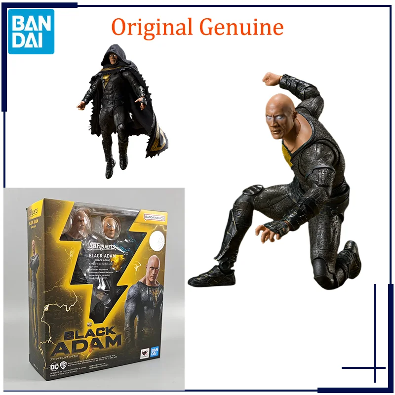 

Оригинальная фигурка Bandai S.H. Фигуртс, Черный Адам Dwayne Johnson, оригинальная Сборная модель, игрушки, экшн-фигурка, подарки, коллекционные украшения