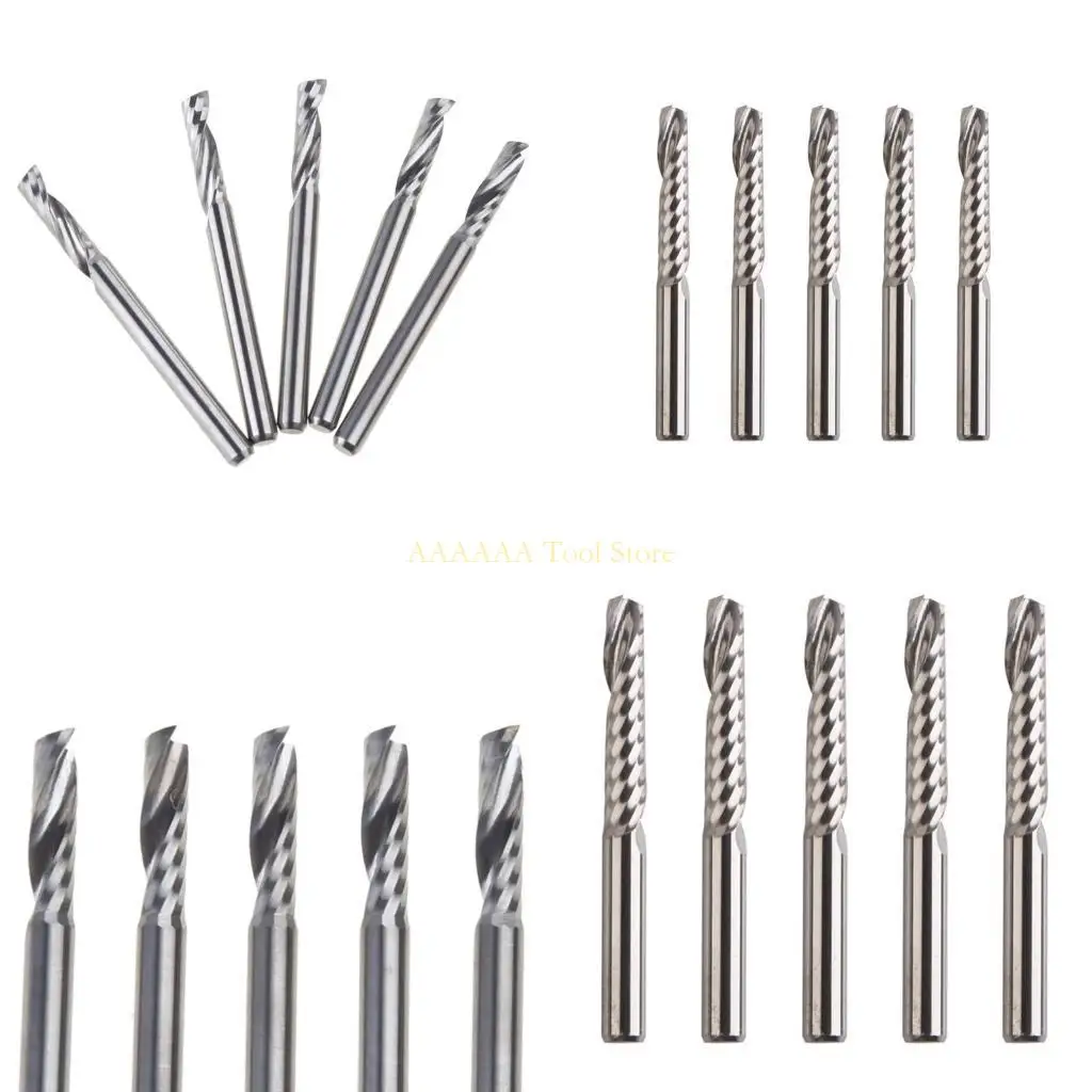 A2BE Để Gia Công Gỗ Khắc Cacbua Cối Xay Bộ Định Tuyến Bit Bóng Mũi Cuối Phay