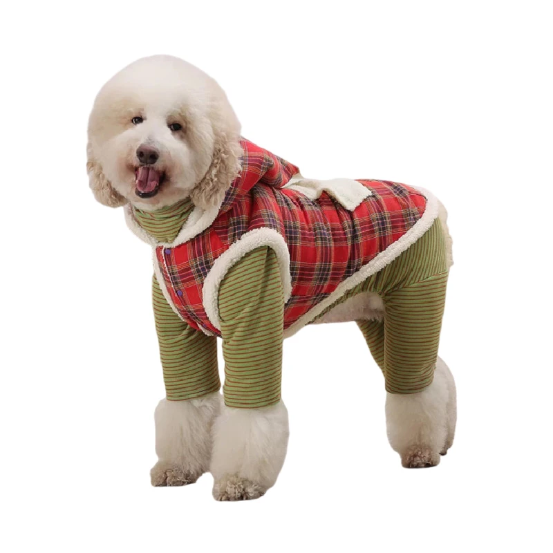 

Новогодняя одежда для собак: жилет-комбинезон для шнауцеров, бордер-колли, самоедов, хаски, лабрадоров, золотистых ретриверов, гигантских пуделей и крупных пород собак