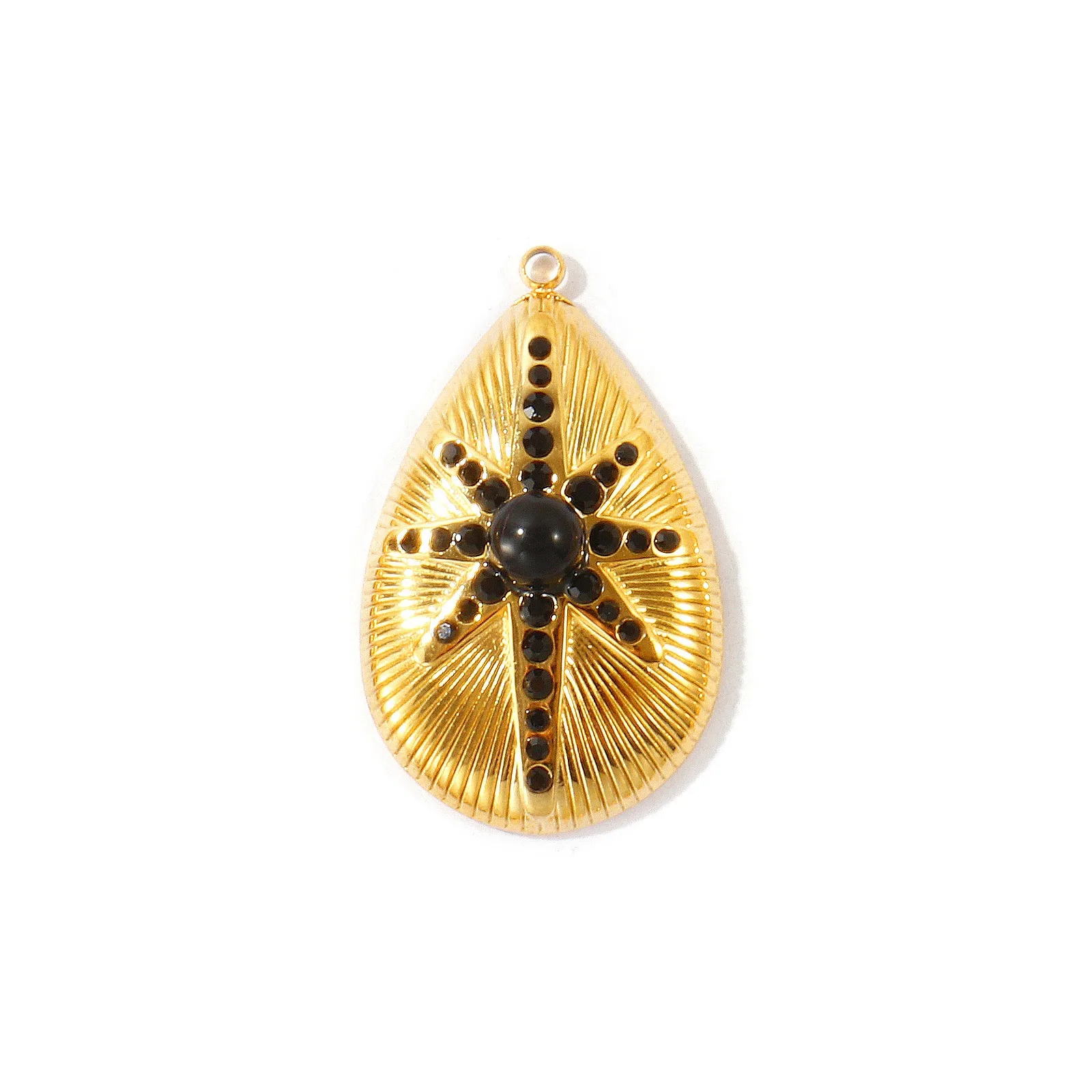 2 Stück Mikro-Pavé-Strass-Stern-Kolibri-Katzen-Anhänger aus 304 Edelstahl, 18K vergoldet, für DIY-Halsketten und Schmuckherstellung – Detail 7