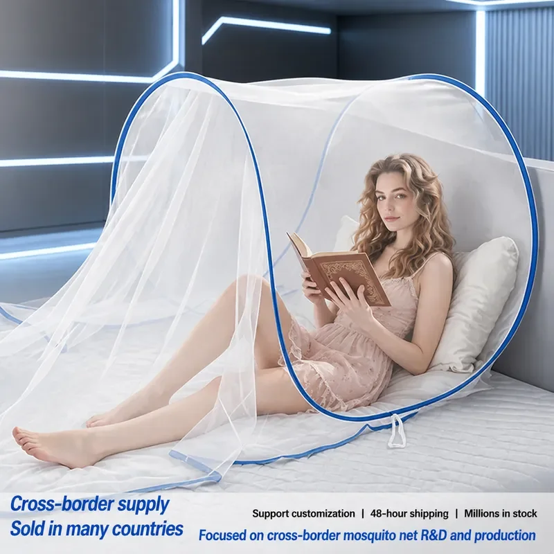 for Summer Heightened Anti-Mosquito Single and Double Universal Head Mosquito Net Adjustable Infant College Student