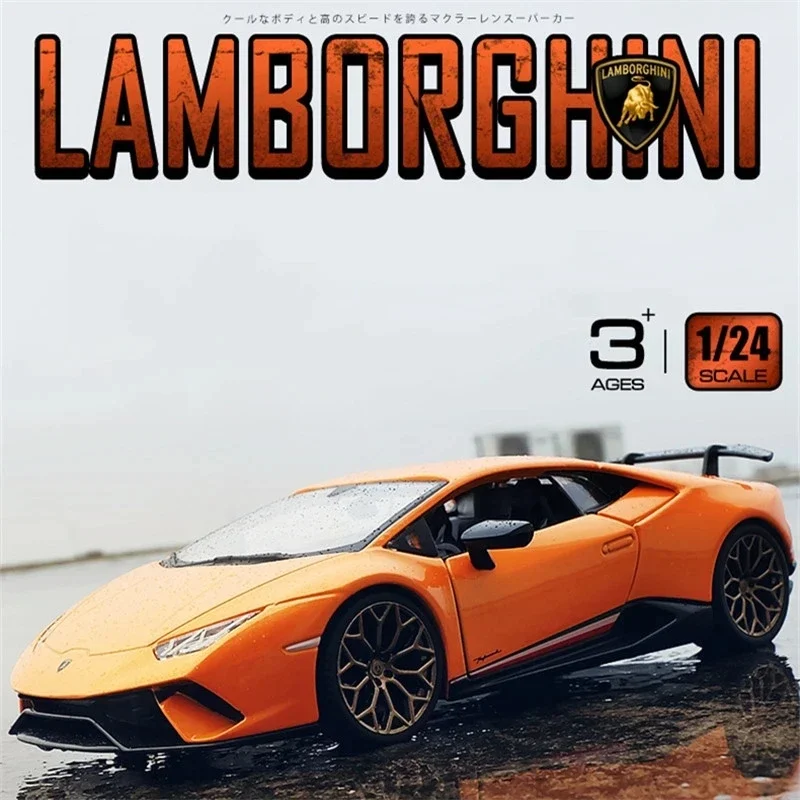 Bburago 1:24 Lamborghini Huracan Performante Alloy Spor Car Model Diecast Metal Vehicles Simulation Collection Children Toy Gift