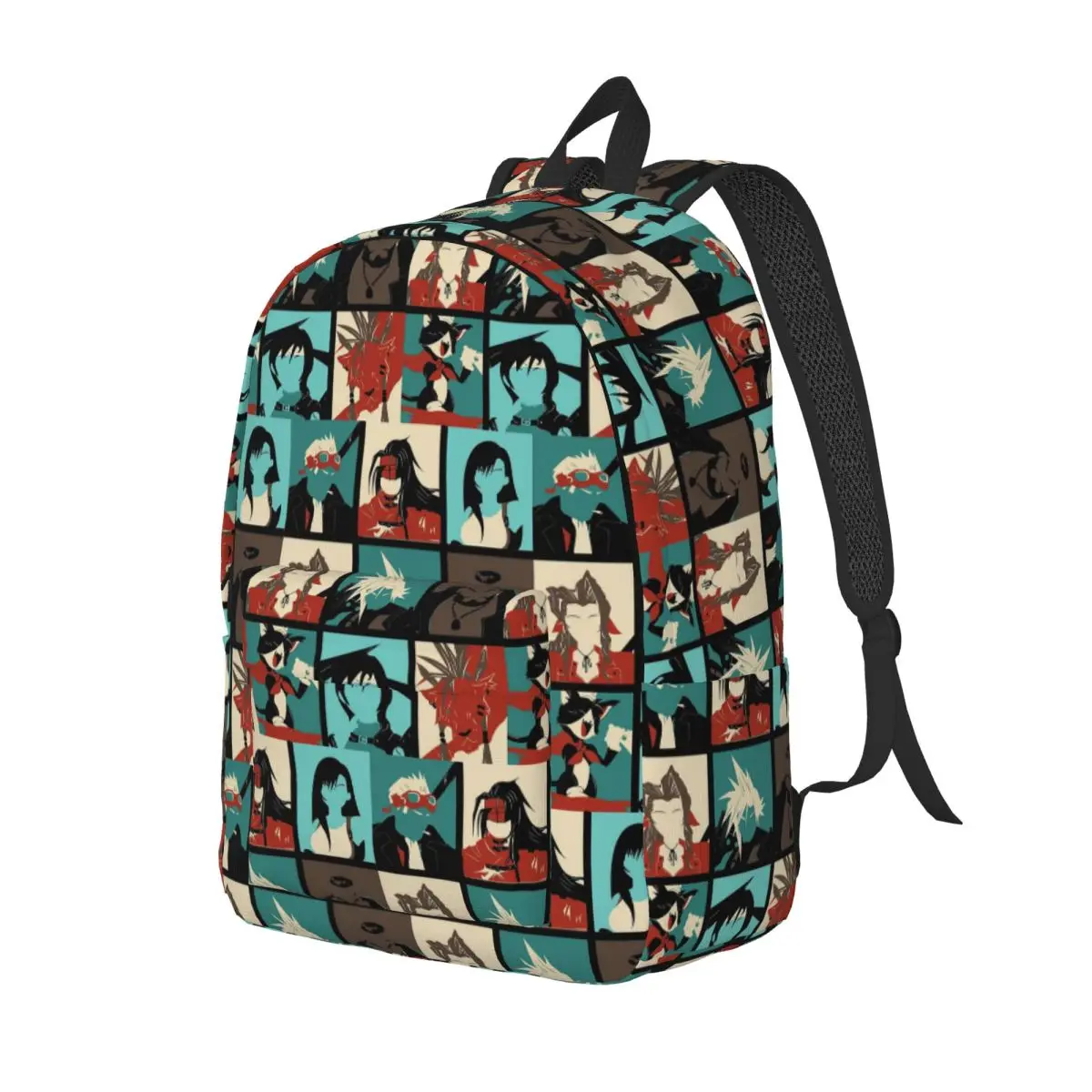 

Fantasy Final Seven Backpack Daypack Large Capacity Kids BookBag School Bag Shoulder Bags for Men Women