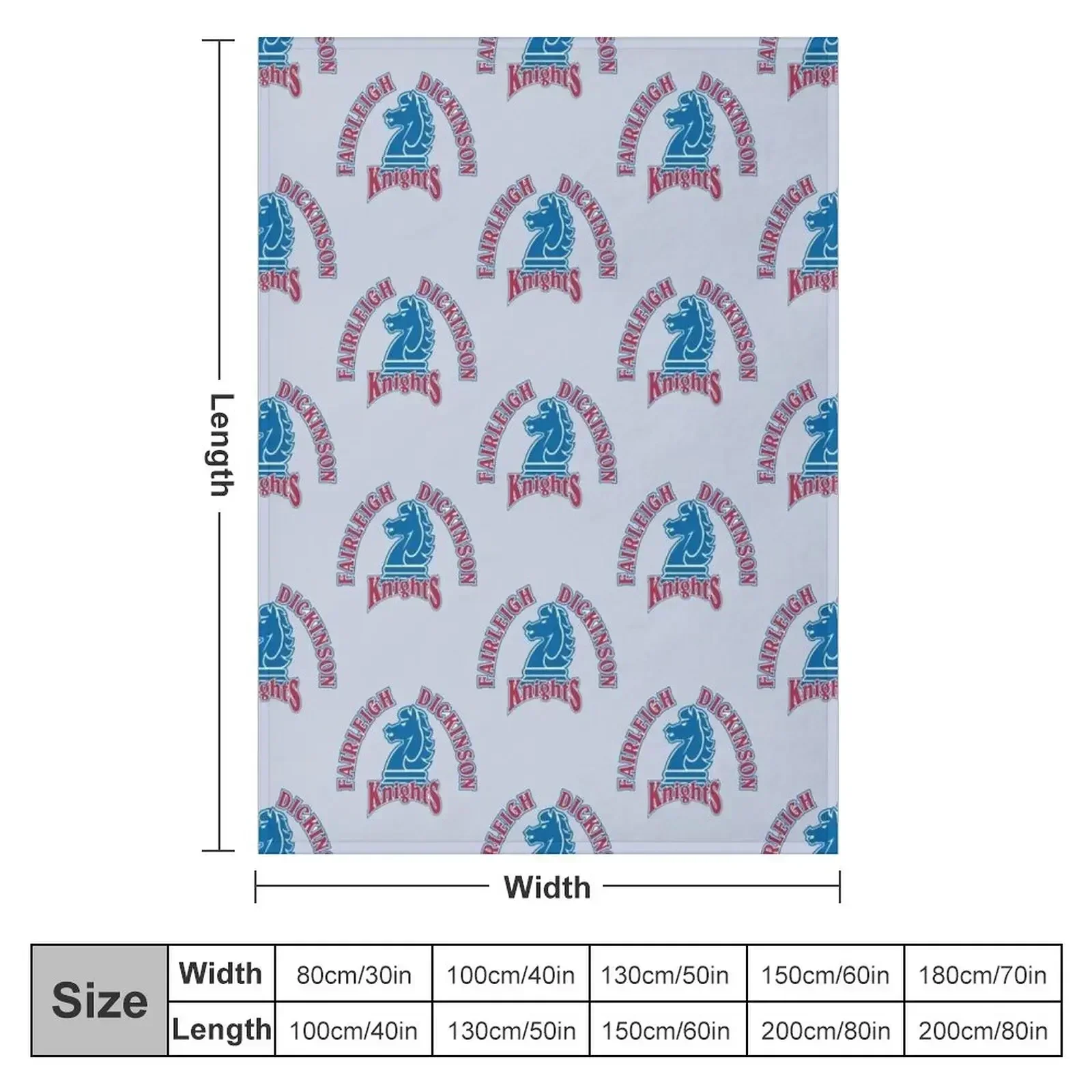 Fairleigh Dickinson Knights Throw Blanket couch cozy soft plush fuzzy picnic outdoor blanket