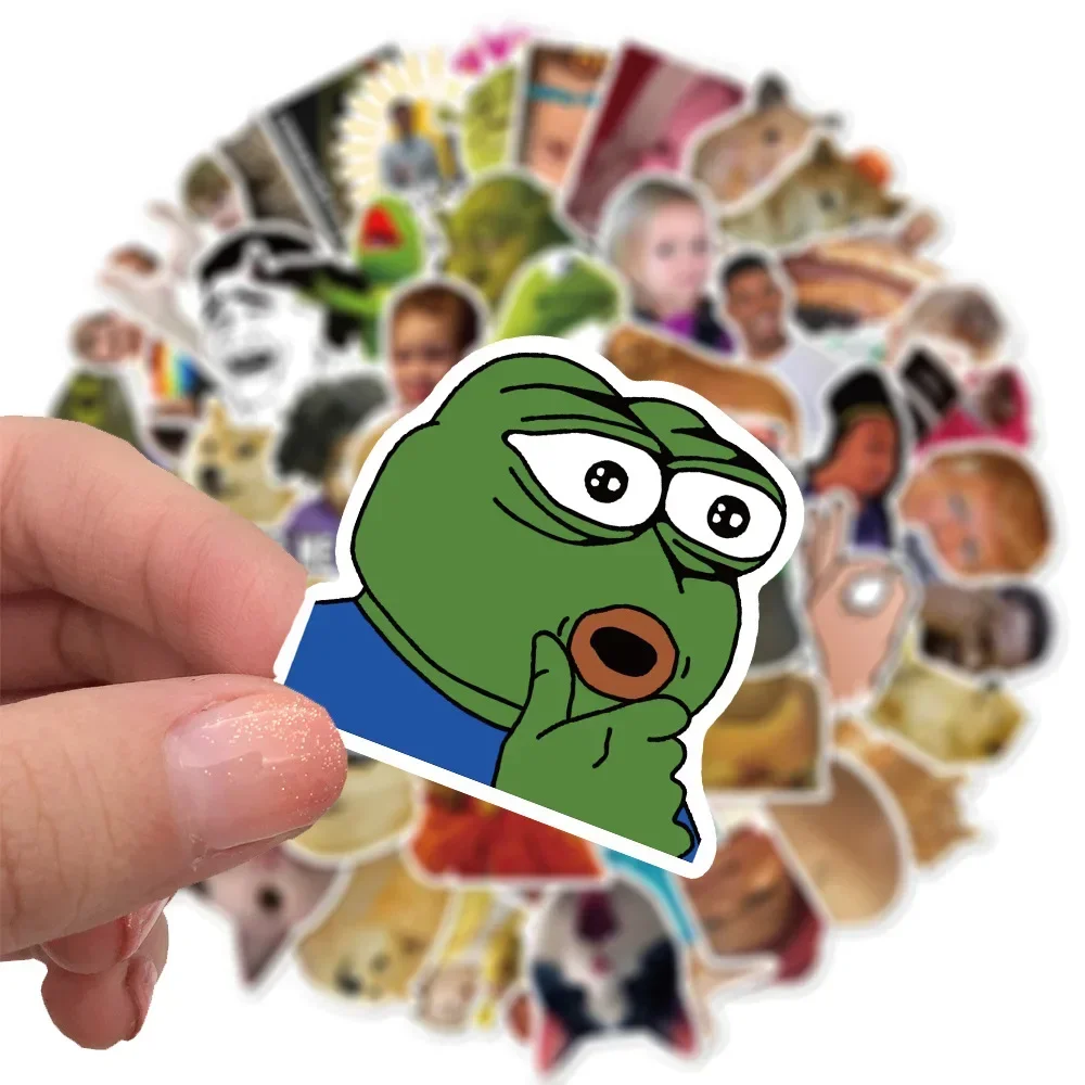 50pcs/Bag,Funny memes Pack Stickers,Waterproof,Be Suitable for Skateboard DlY Luggage LaptopPhone Creative Stationery Toys image 2