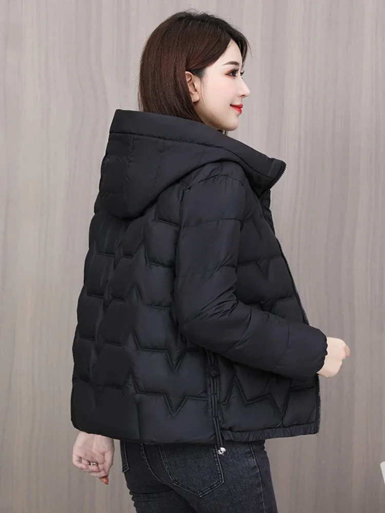 Down Cotton-Padded Jacket Women\'s Winter New Coat Korean Fashion Top-Grade Lady Keep Warm Thicken Cotton-Padded Clothes