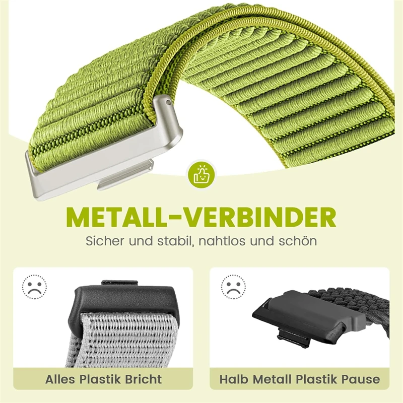 ナイロンループストラップ Huawei Watch Fit 3/4/4Pro 用 編組快適で通気性のあるバンド Huawei Watch Fit 3/Fit 4/4Pro アクセサリー用