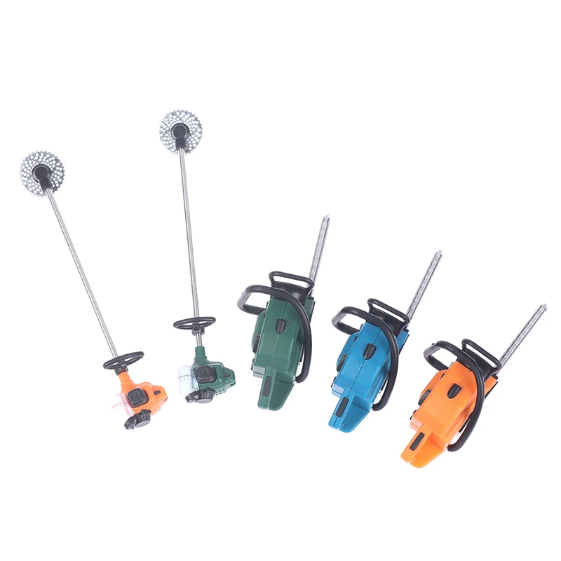 1Pc Simulation Dollhouse Miniature Mower Mini Electric Saw Pretend Toys Accessories For Doll House Play