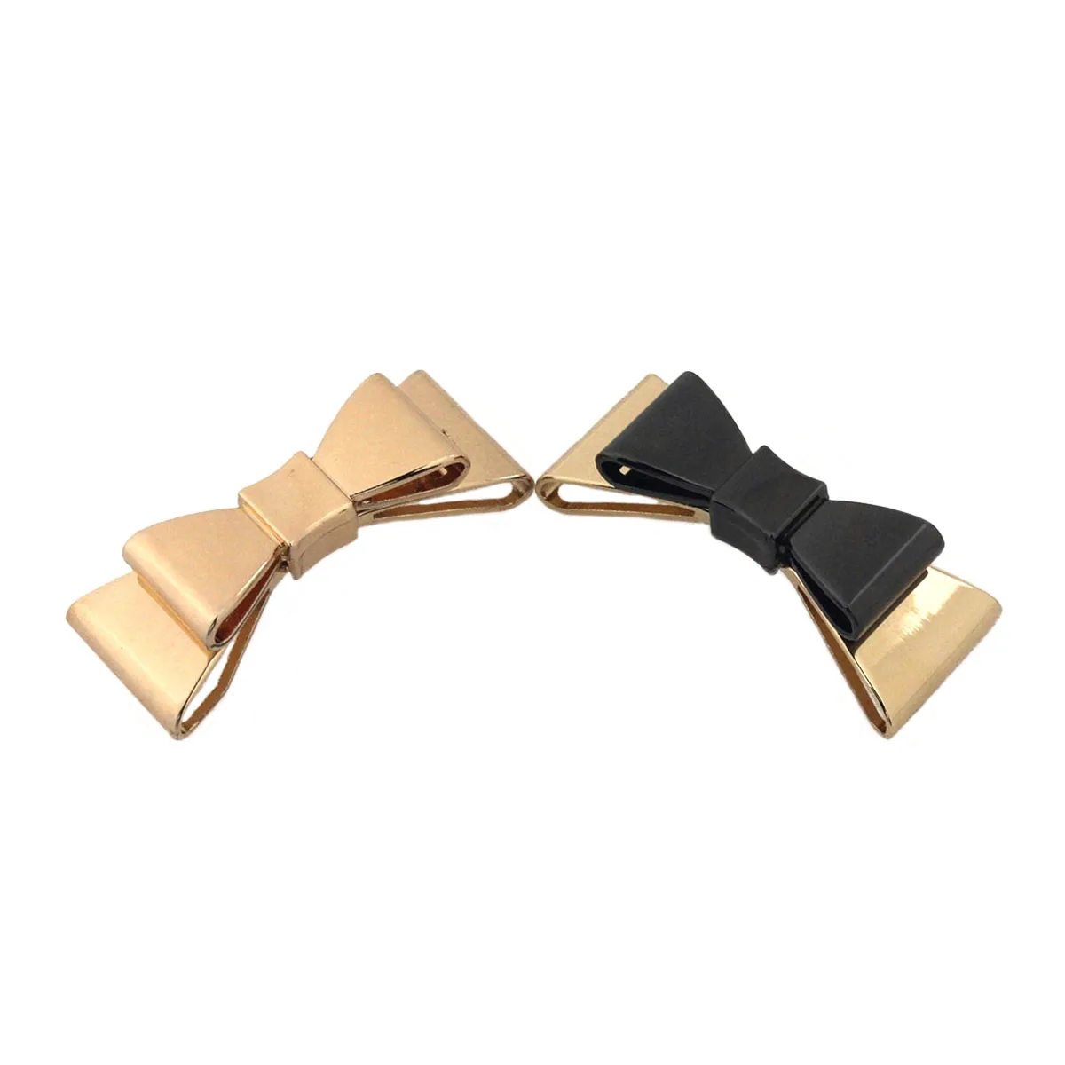 2pcs Metal Bowknot Buckle New Style Special Shoes Clip Clasp for Handbag Bag Garments Hardware Closure Bag Parts Accessories