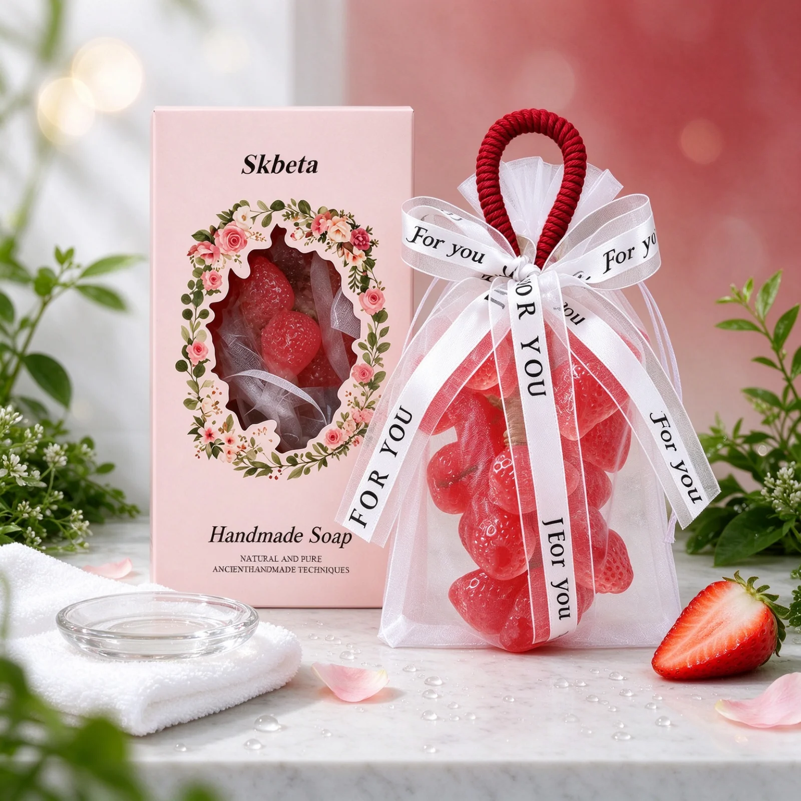 Fruit Shape Soap Gentle Cleansing Long Lasting Fragrance Nourishing Moisturizing Soothing Rich Lather Multi-use Handmade Soap