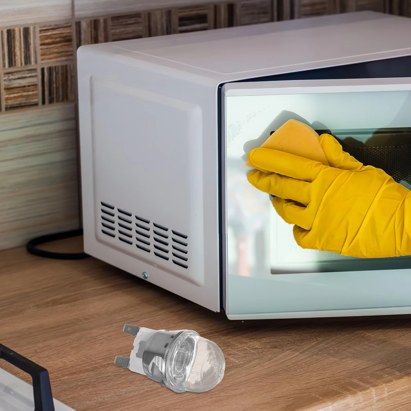 2pcs High Temperature Oven Light Holder Lamp Adapter Bulb Socket Base Silica Glass Halogen Lighting Efficient Installation