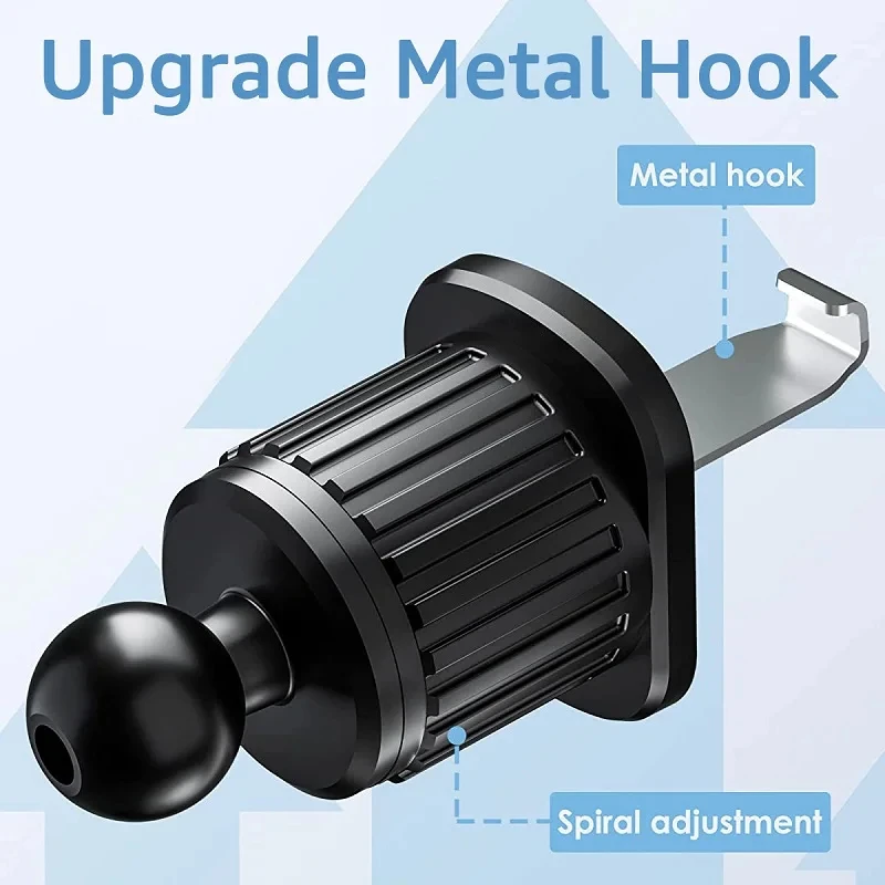 Auto Air Vent Clip Halterung 17mm Kugelkopf Basis für Auto Handy Halter Auto Air Outlet Haken für Handy GPS Halterung 1PC – Detail 1