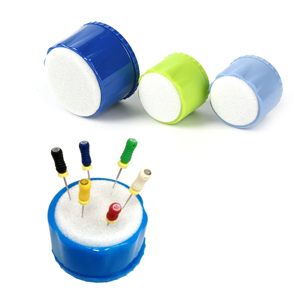 

2Pcs Portable Dental Root Canal Files Stand Cleaning Foam Round Holder File Drills Block Storage Sponge Cleaner Dentist Tools