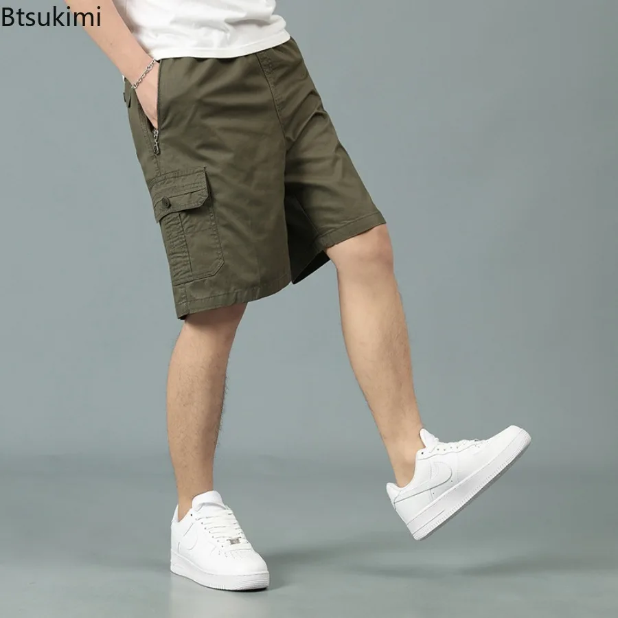 Oversized 5XL Men's Sports Casual Shorts Summer Fashion Straight Cargo Shorts Cotton Comfortable Beach Running Baggy Short Pants