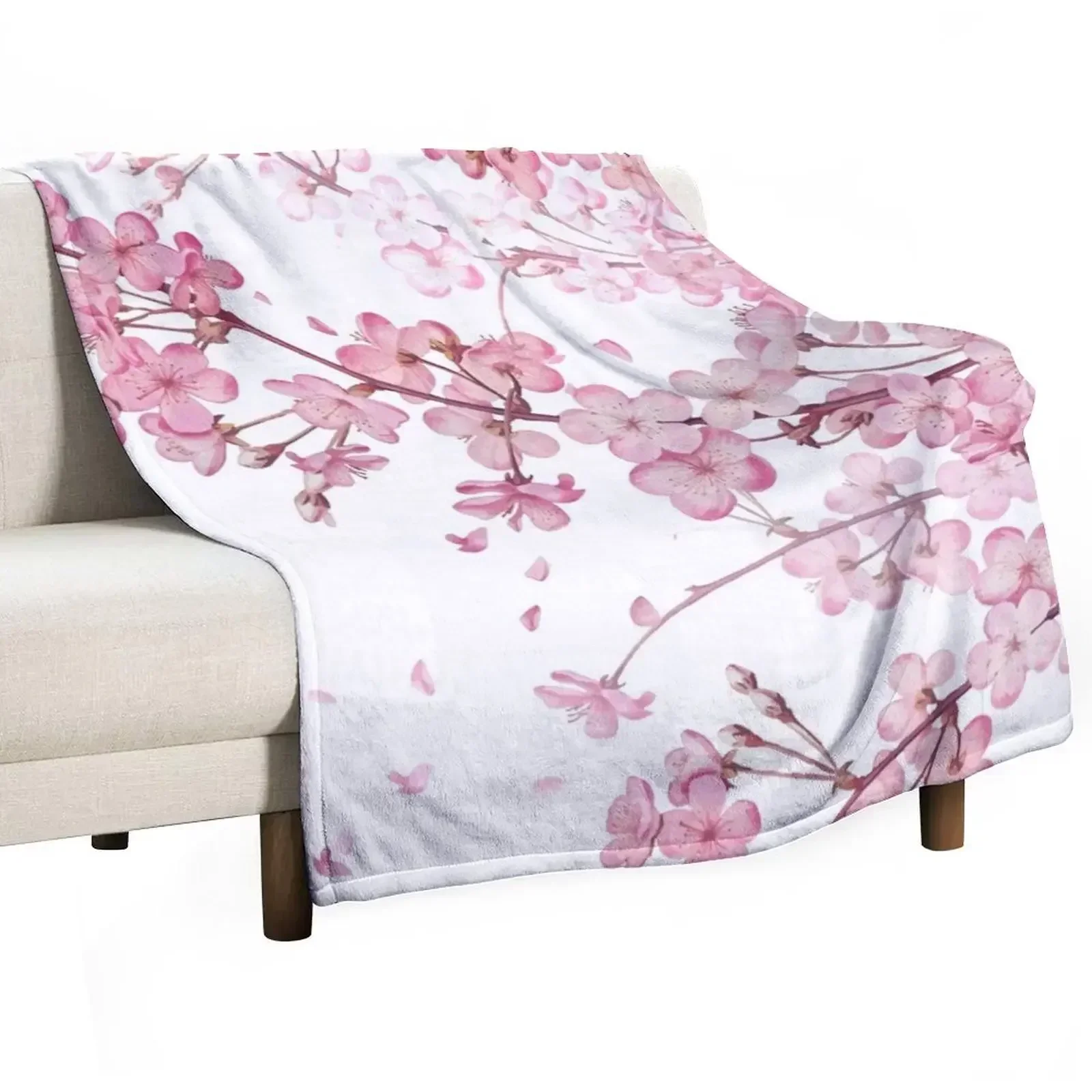 Sakura Cherry Blossom Throw Blanket Sleeping Bag Baby Softest Sofas Blankets